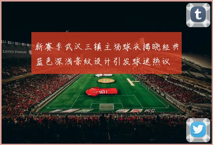 新赛季武汉三镇主场球衣揭晓经典蓝色深浅条纹设计引发球迷热议